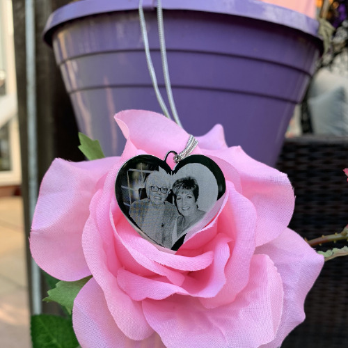 engraved heart necklace