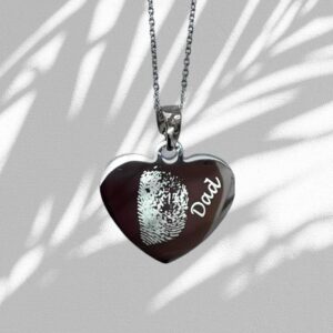 Actual Finger Print Heart Necklace ♡