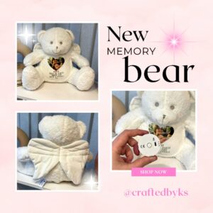 Personalised Angel Wing Bear With Voice Recording.